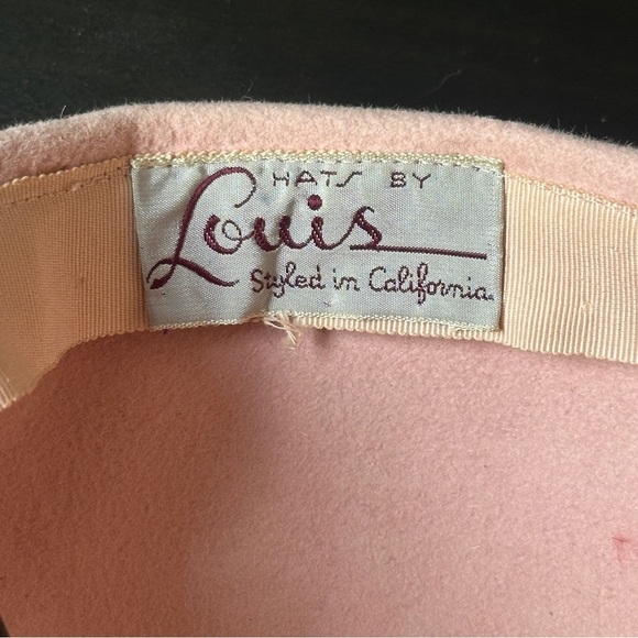 Hats by Louis Felt Cloche Hat Pink Purple Velvet Bow Rhinestone Buckle main image 4